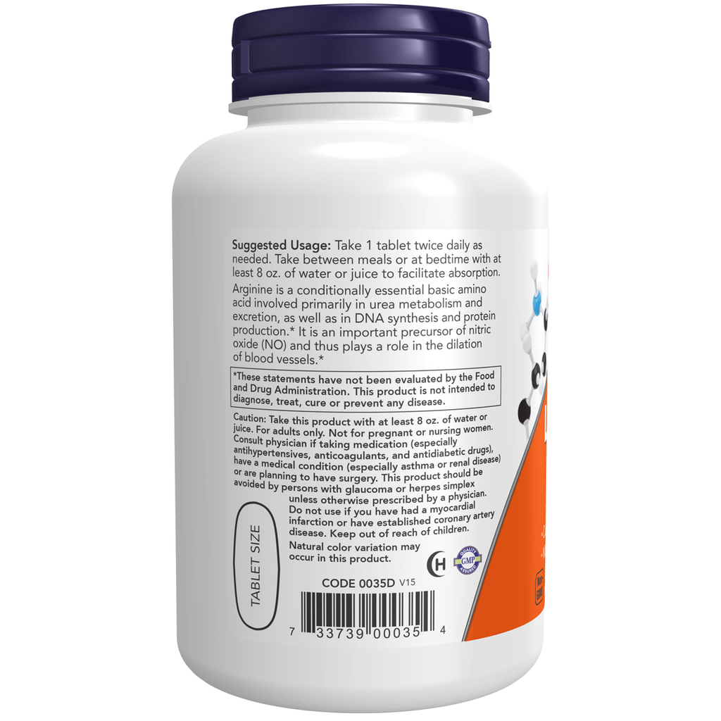 L-Arginine, Double Strength 1000 mg 120T