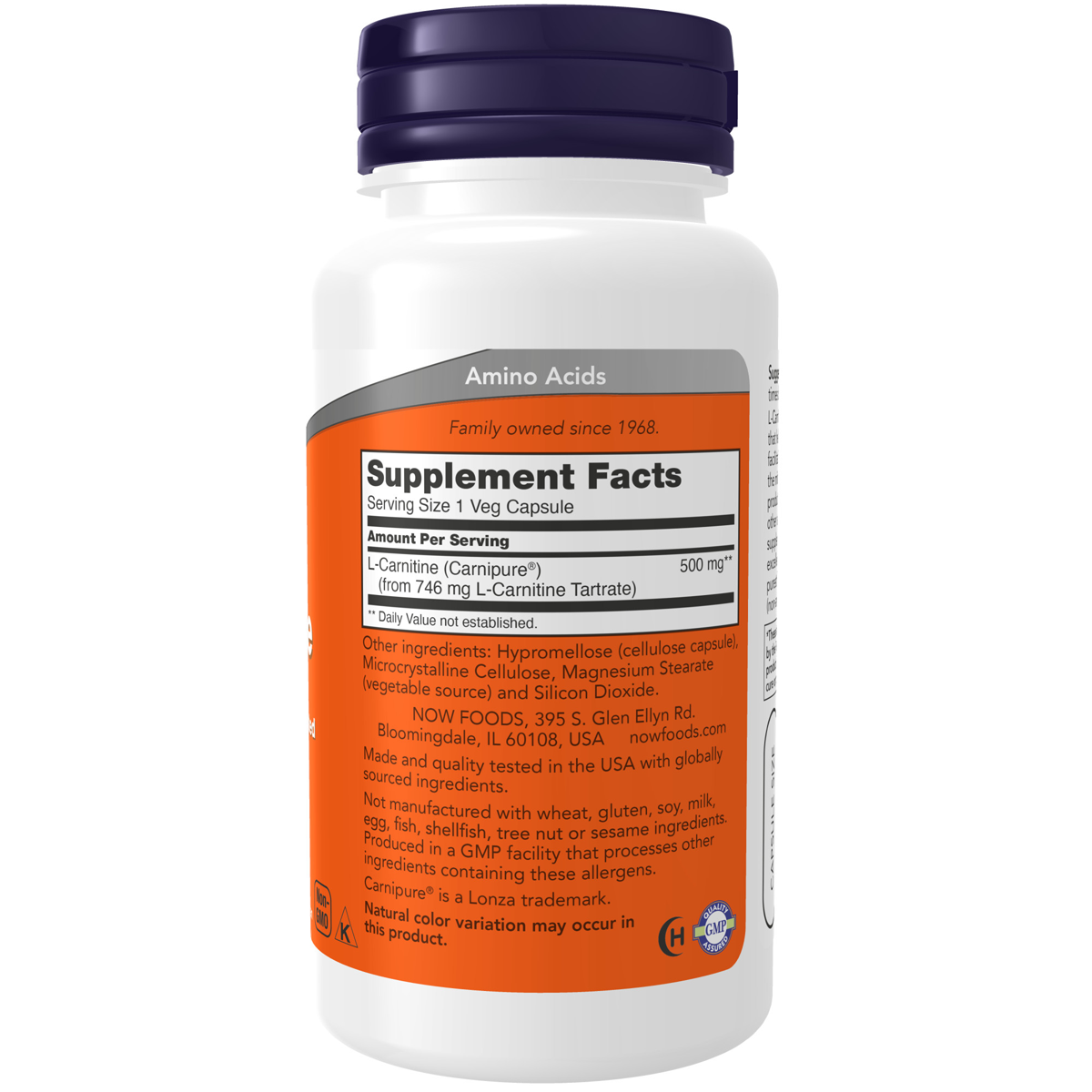 L-Carnitine 500 mg 60VC