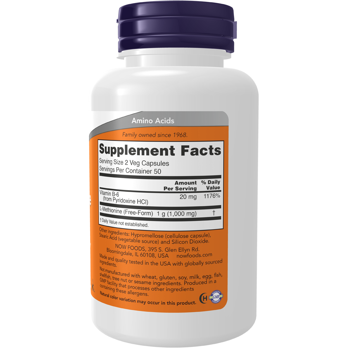 L-Methionine 500mg 100VC
