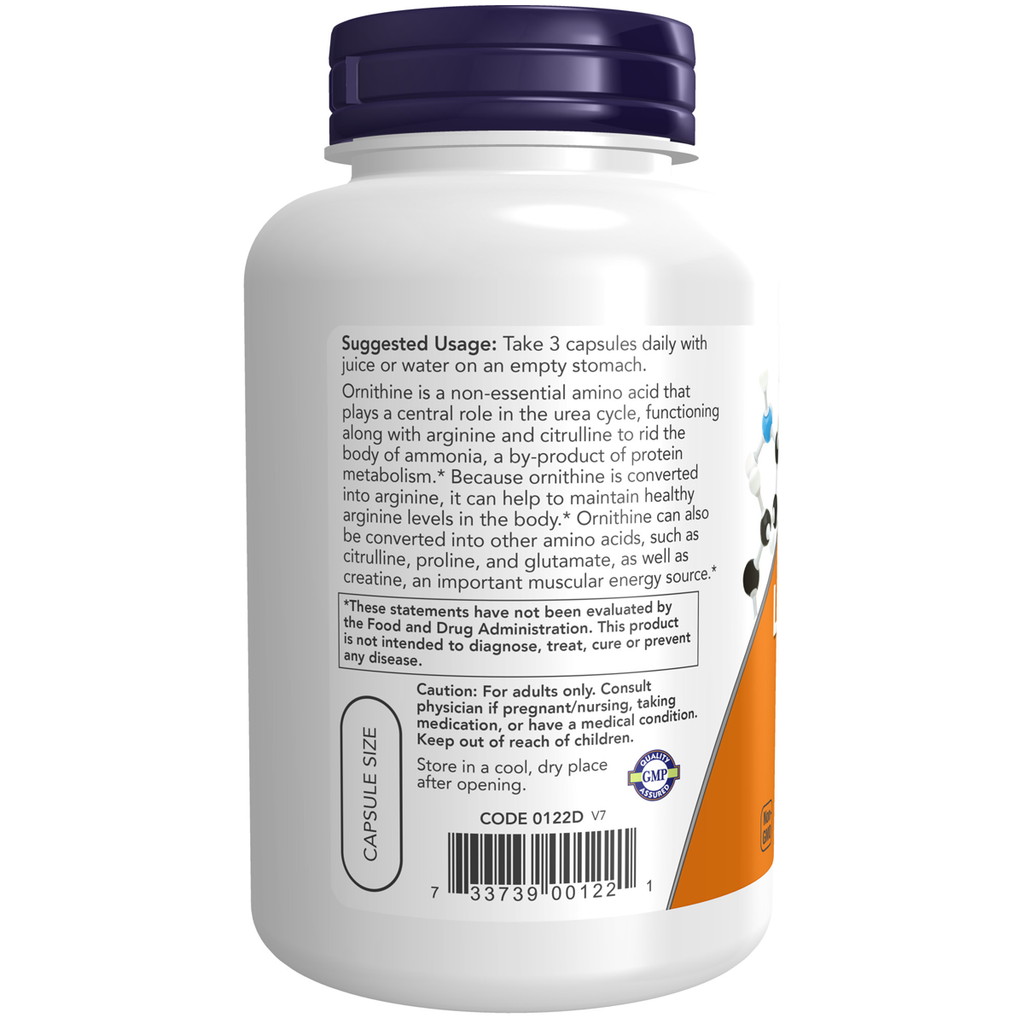 L-Ornithine 500mg 120VC