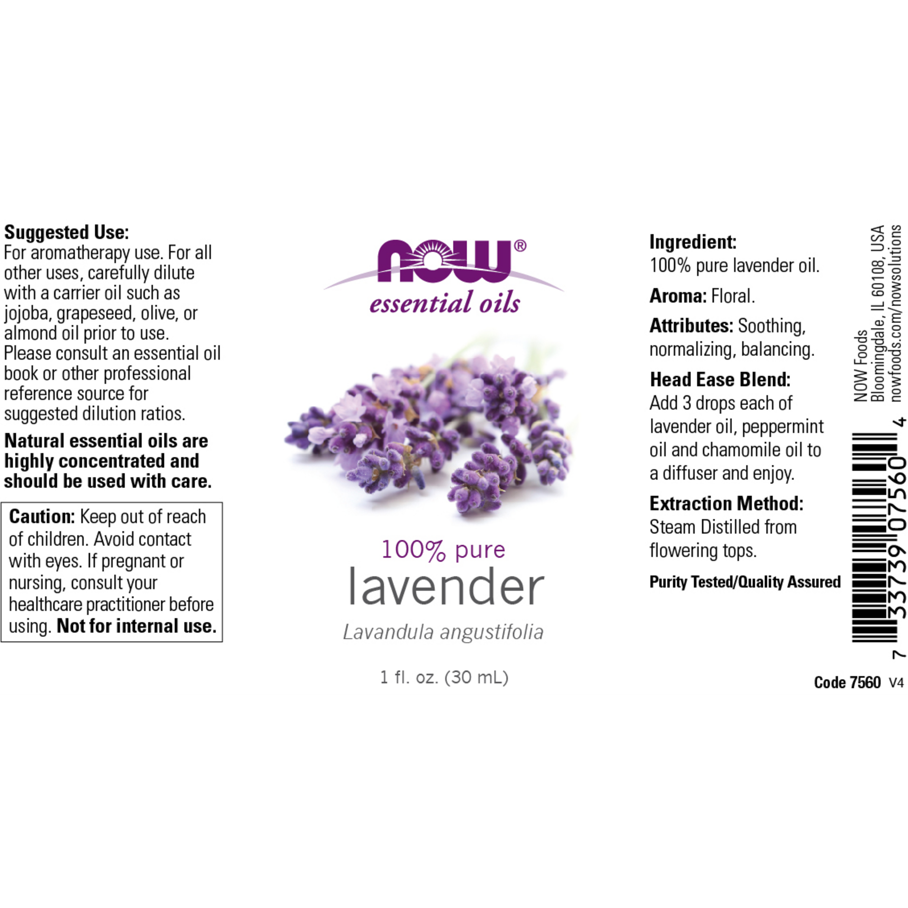 Lavender Oil (Angustifolia) 100% pure 10ml , 30ml , 59ml, 118ml & 473ml