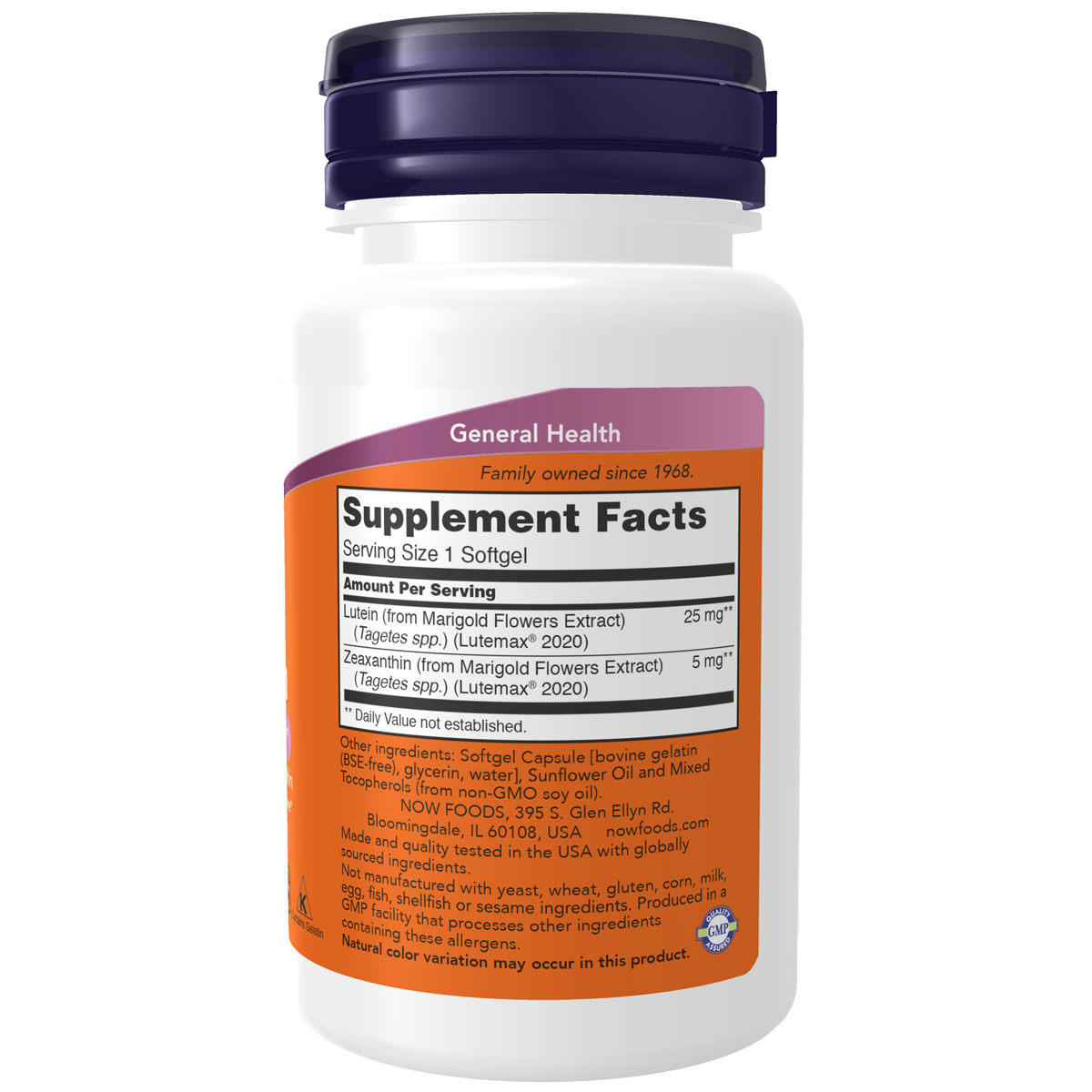 Lutein 25mg & Zeaxanthin 5mg 60SG