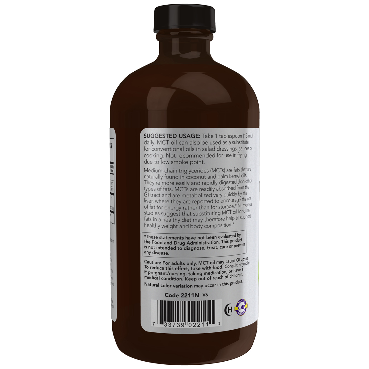 MCT Oil 100% pure in Glass 473ml
