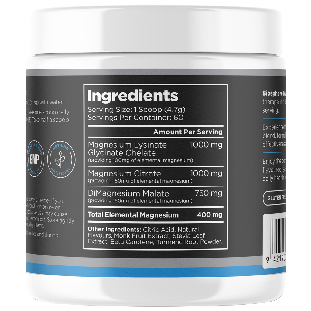 Magnesium powder 282g,141g Mango Pineapple Flavour