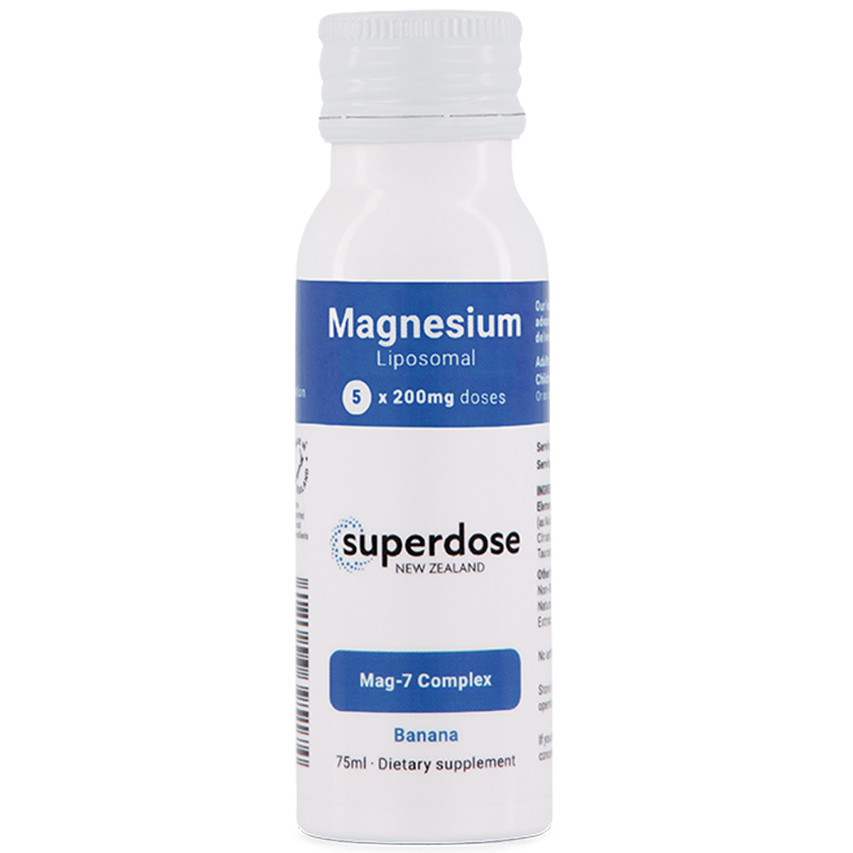Superdose Magnesium - Liposomal 200mg 75ml & 450ml