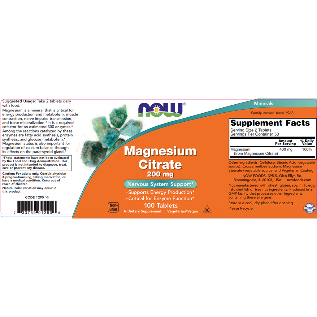 Magnesium Citrate 200mg 100T