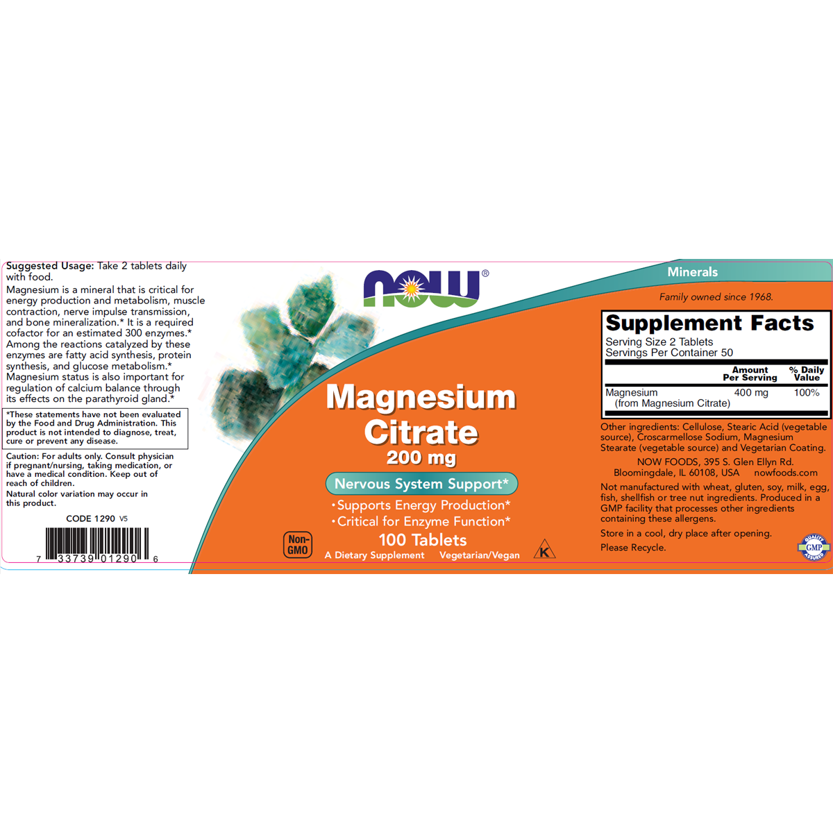 Magnesium Citrate 200mg 100T