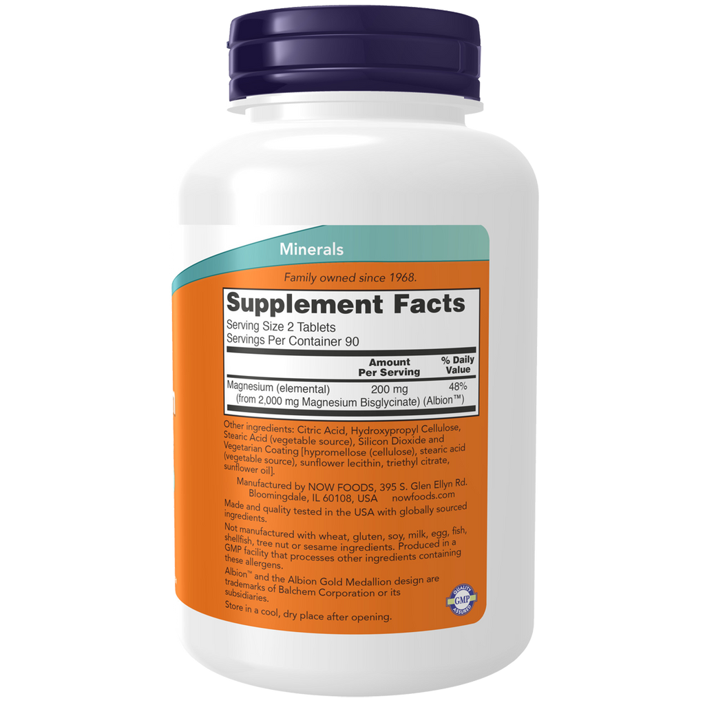 Magnesium Glycinate 200mg (Elemental) 180T