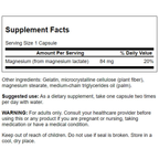 Swanson - Magnesium Lactate 84mg 120C