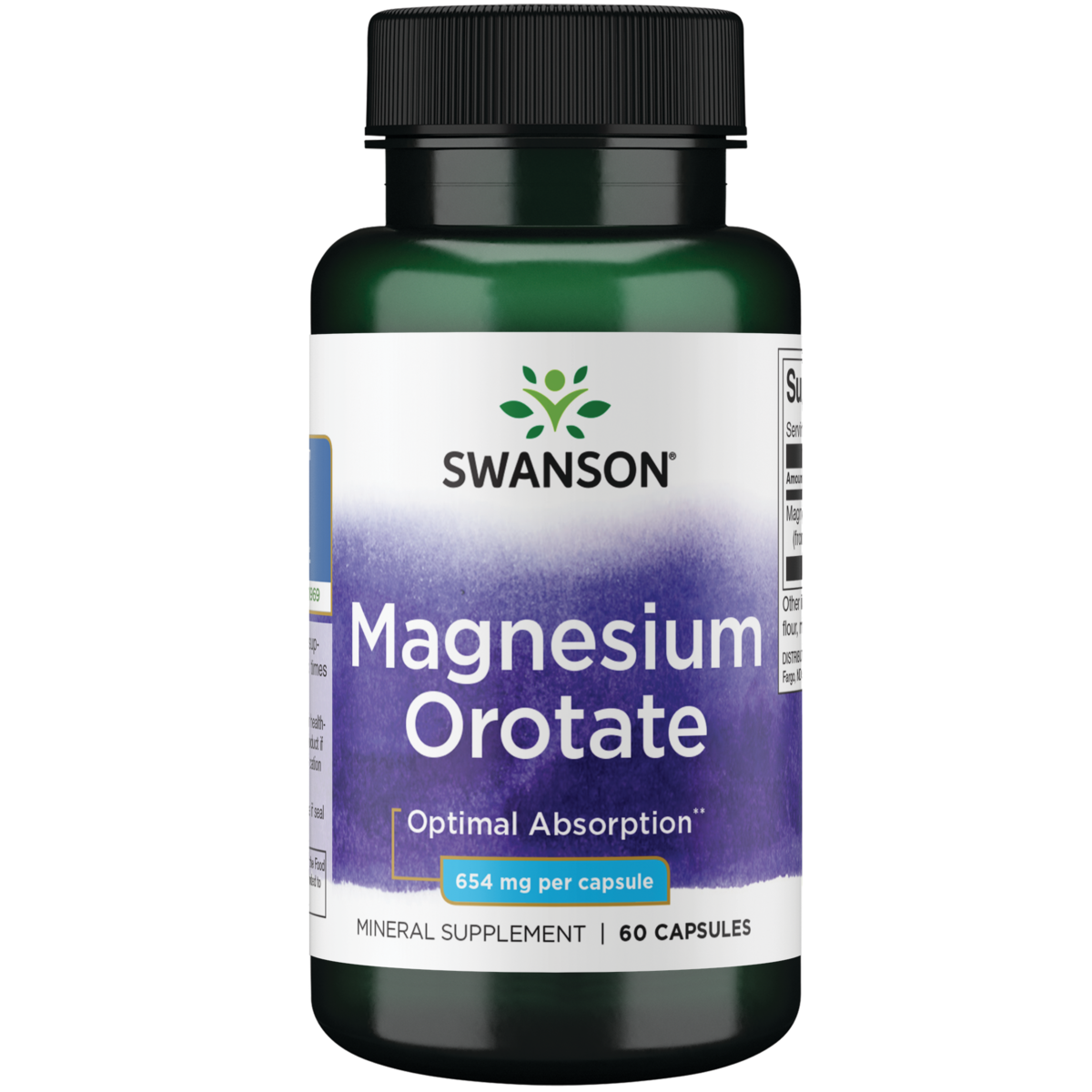 Swanson - Magnesium Orotate 654mg 60C