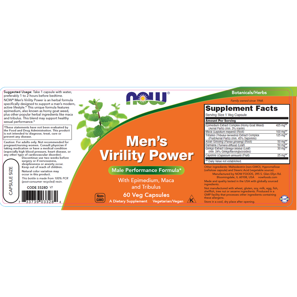 Men's Virility Power 60VC
