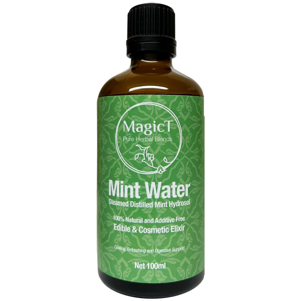 MagicT Mint Water Hydrosol 100ml - front of bottle