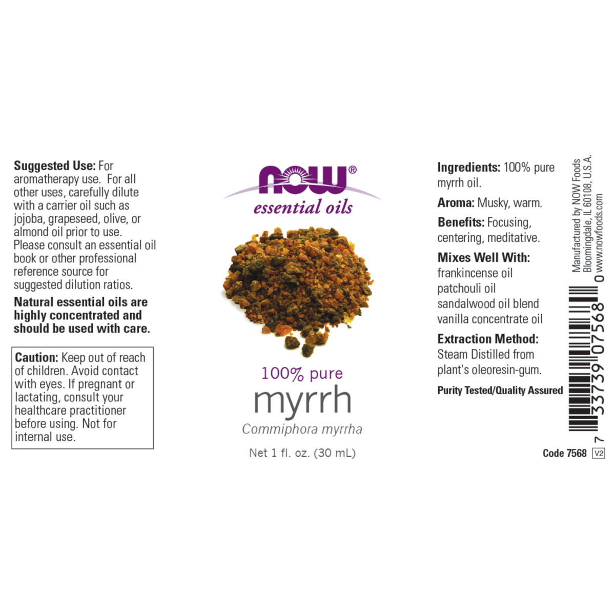 Myrrh Oil 100% pure 30ml (Commiphora Myrrha)