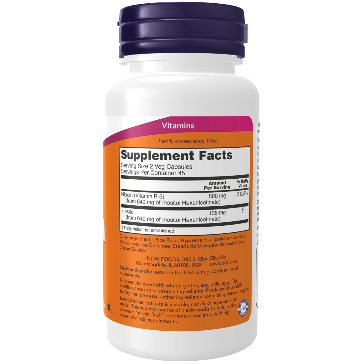 Niacin 250mg flush-free 90VC