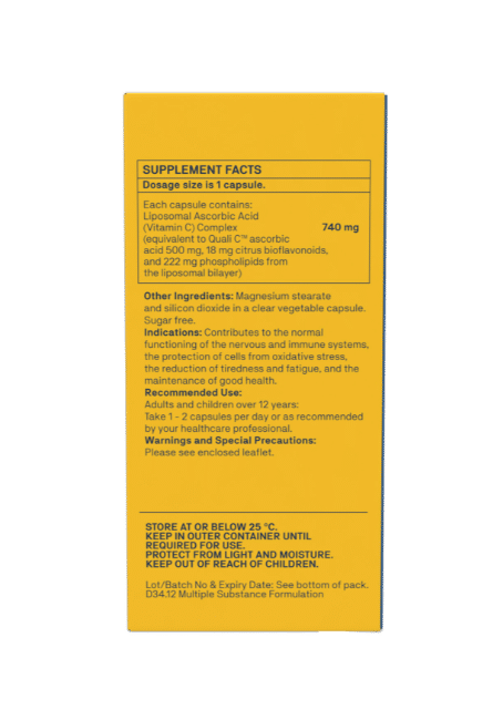 Natroceutics Vitamin C Complete Quali-C™ with Cellg8™ Liposomal Technology
