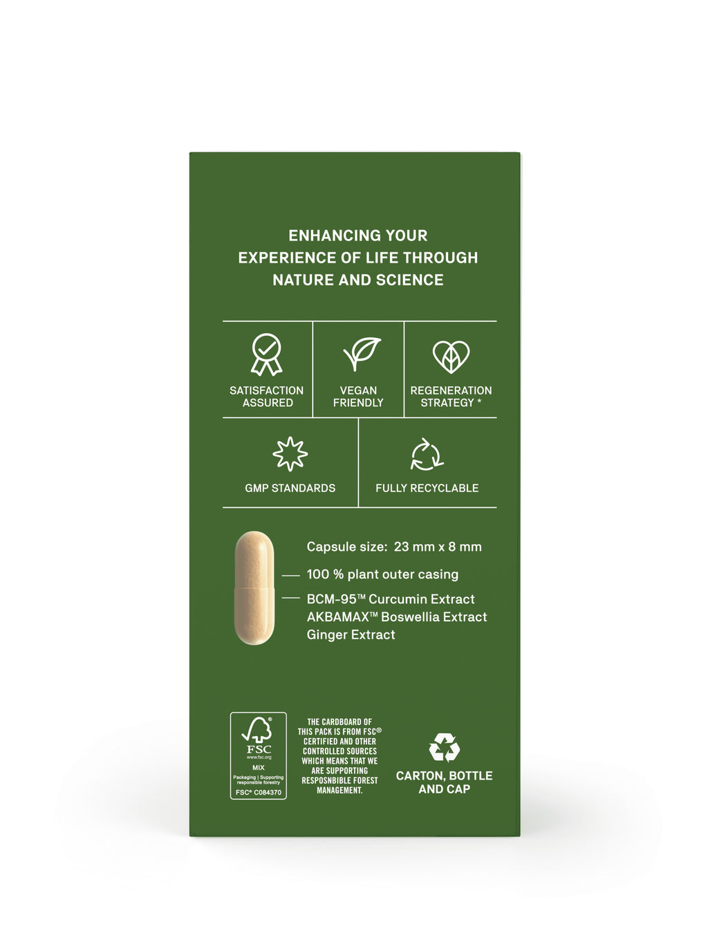 Natroceutics Curcumin Fortified 60 Capsules - BCM-95™ + AKBAMAX™- Boswellia + Ginger extract