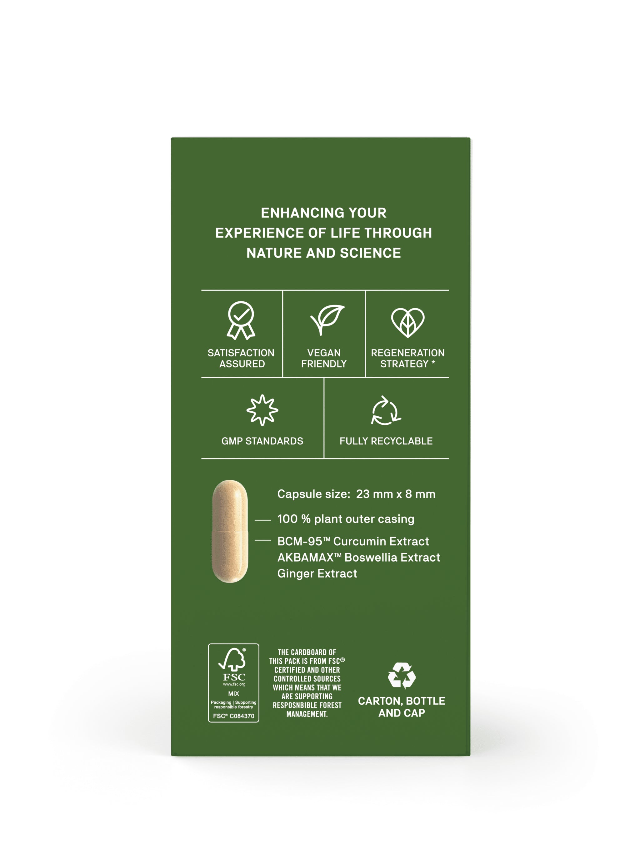 Natroceutics Curcumin Fortified 60 Capsules - BCM-95™ + AKBAMAX™- Boswellia + Ginger extract