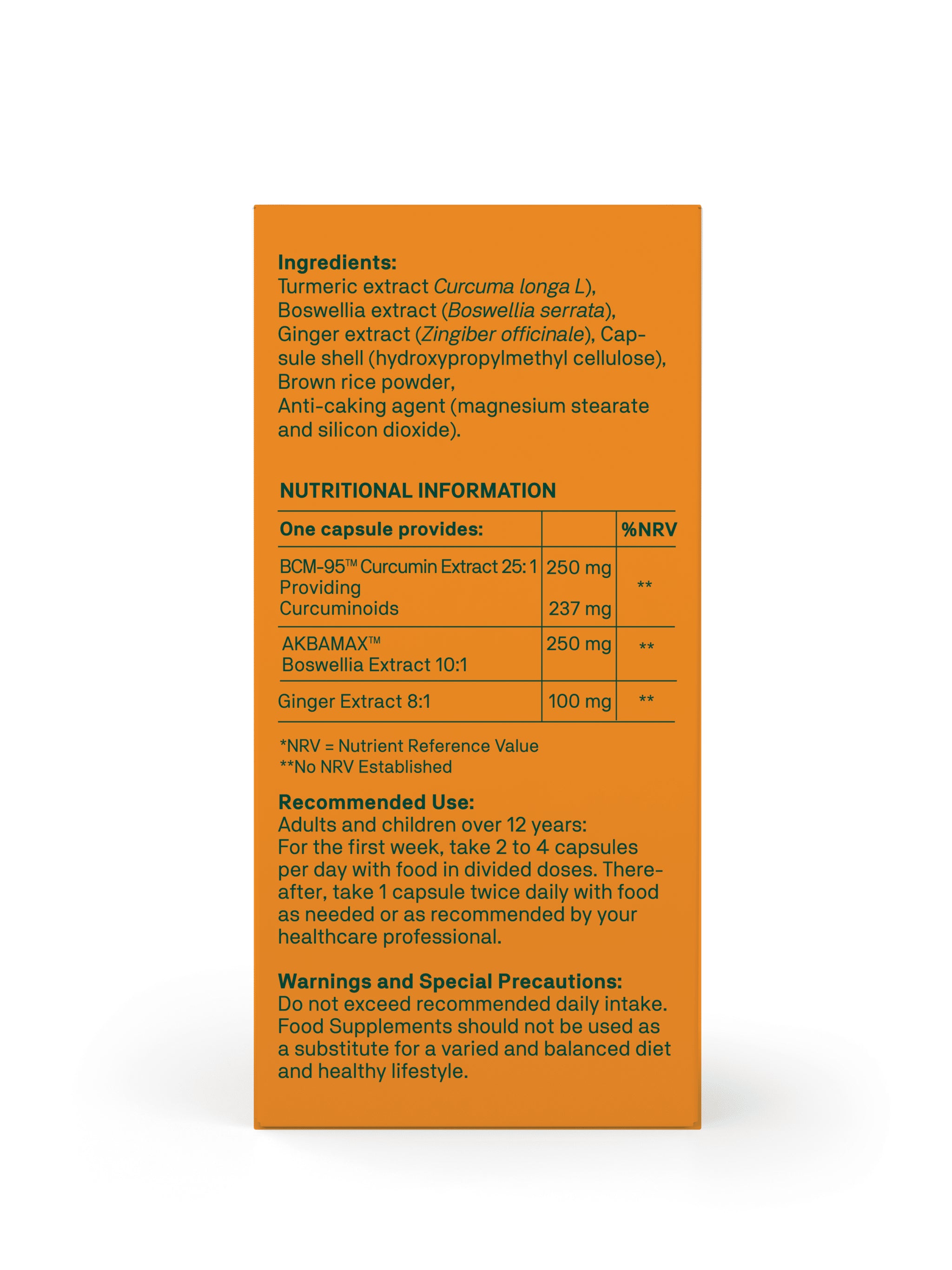 Natroceutics Curcumin Fortified 60 Capsules - BCM-95™ + AKBAMAX™- Boswellia + Ginger extract