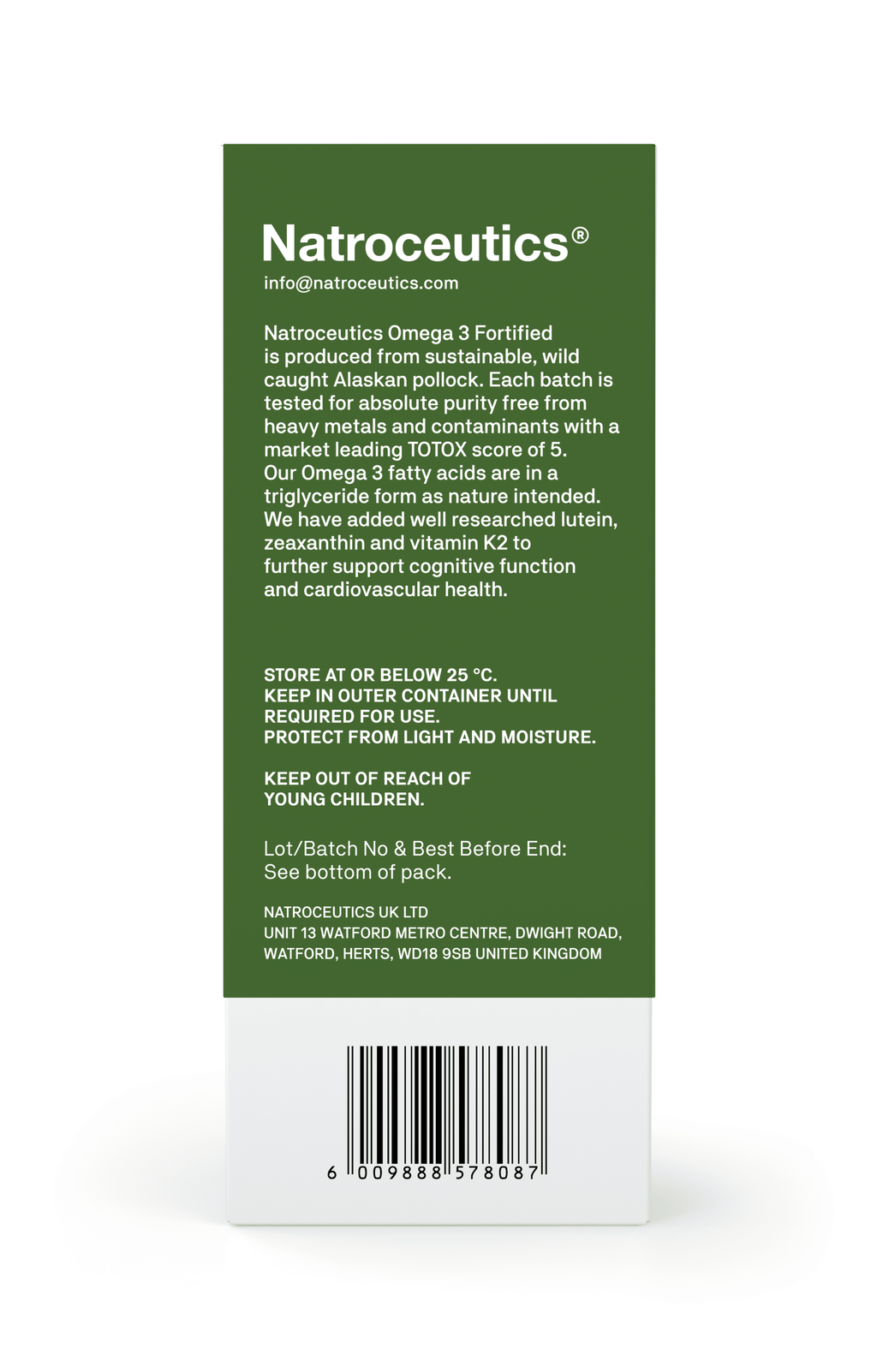 Natroceutics Omega 3 Fortified 60 Capsules - with Lutein and Zeaxanthin + Vitamin K2