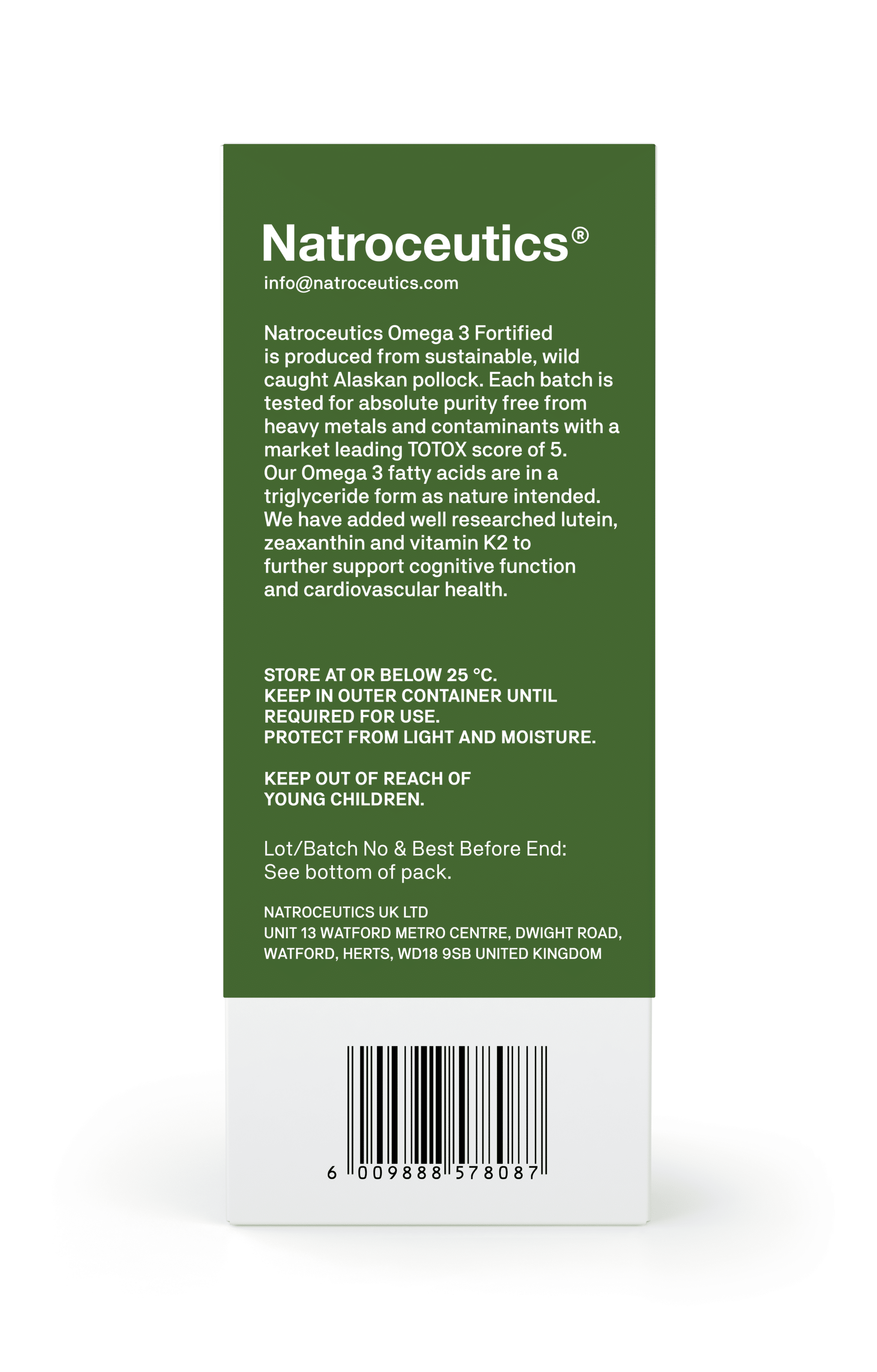 Natroceutics Omega 3 Fortified 60 Capsules - with Lutein and Zeaxanthin + Vitamin K2