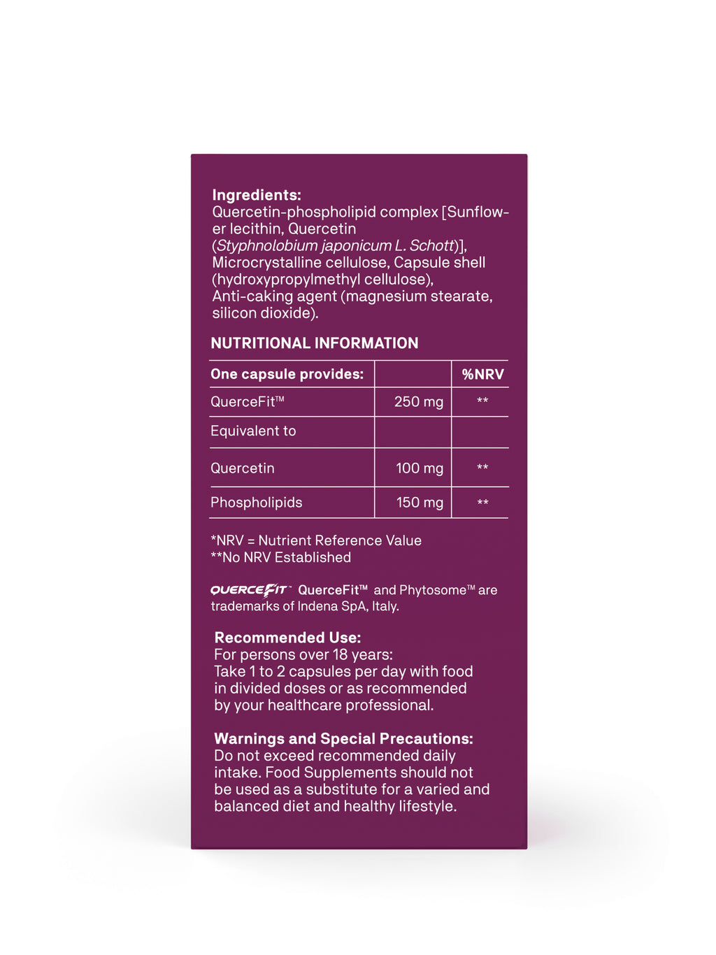 Natroceutics Quercetin Bioactive 60 Capsules