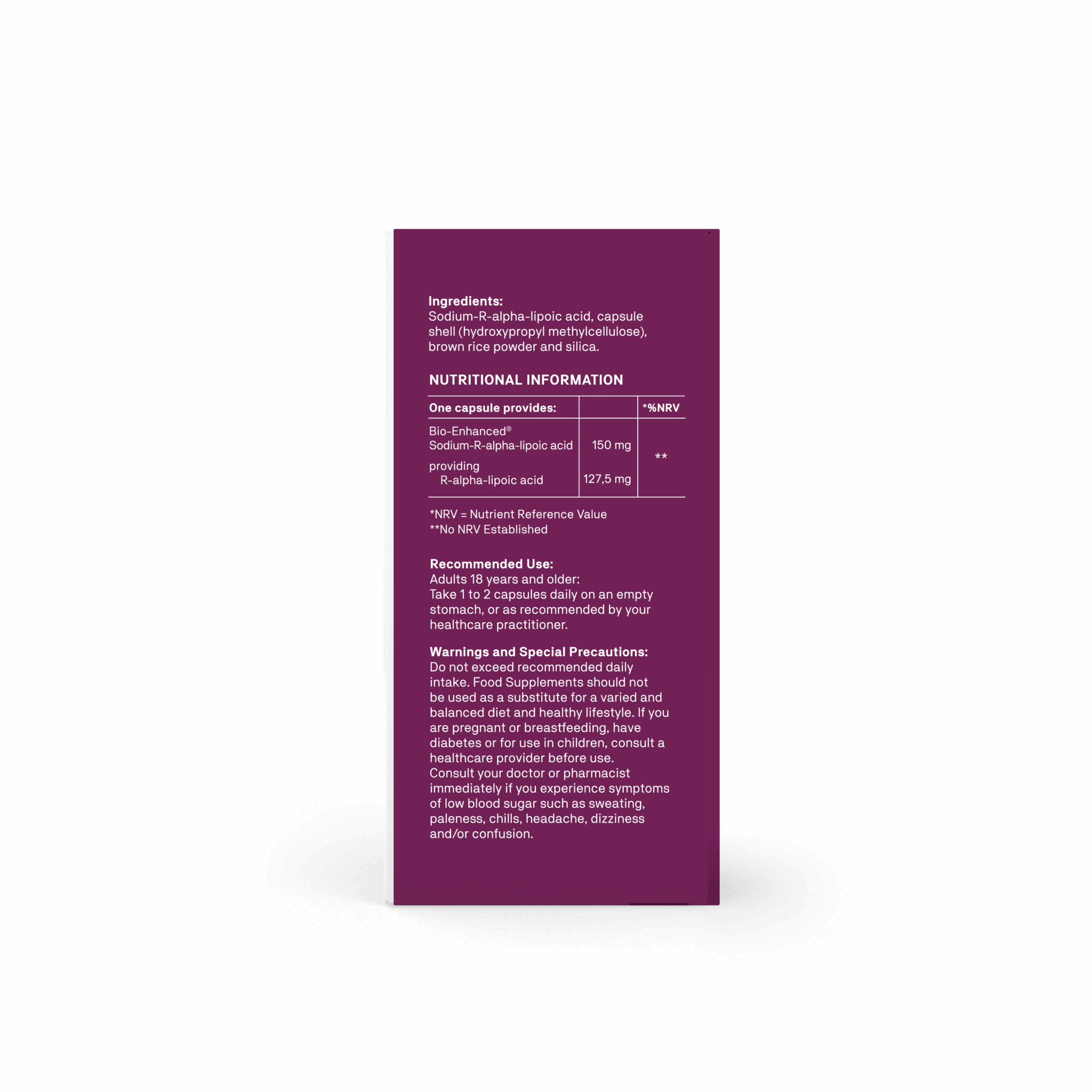 Natroceutics Alpha Lipoic Acid Bioactive 60 Capsules