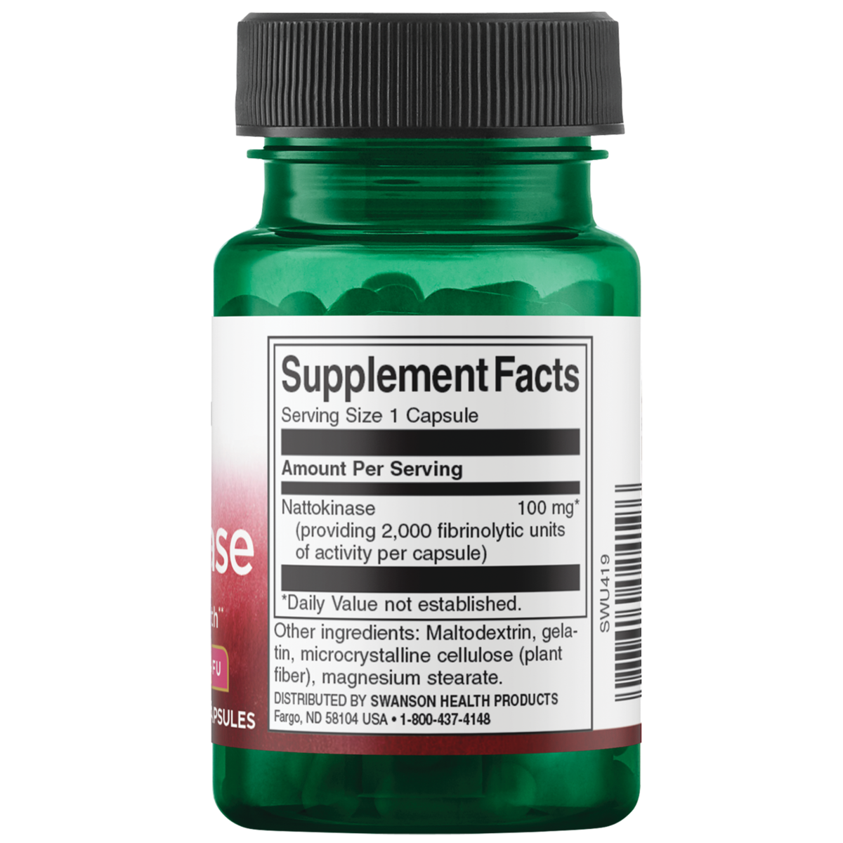 Swanson - Nattokinase 2,000FU 100mg 30C