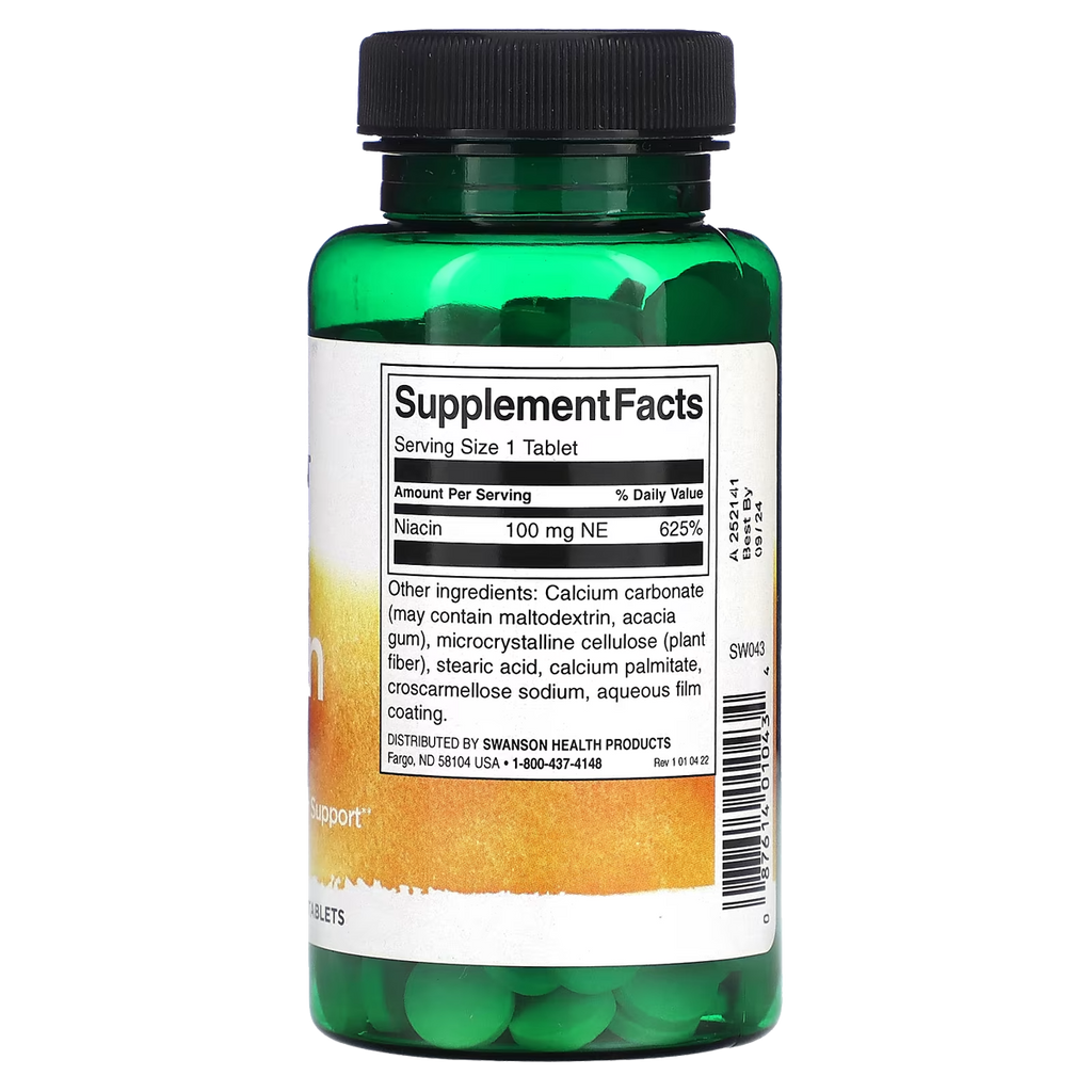 Swanson - Niacin (B3) 100mg 250T
