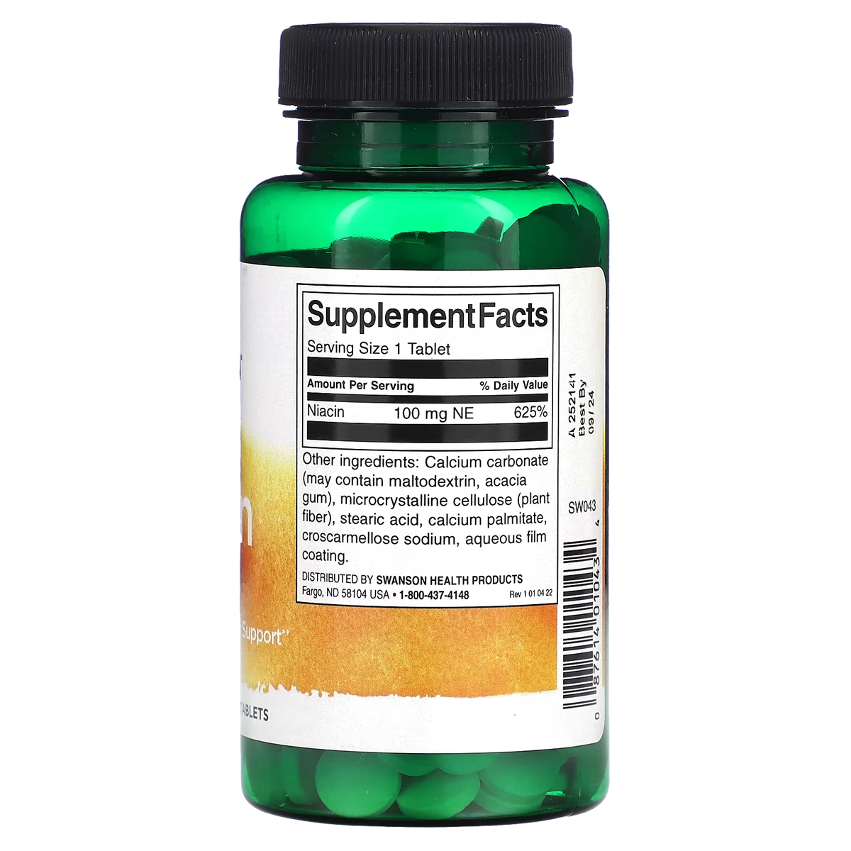 Swanson - Niacin (B3) 100mg 250T