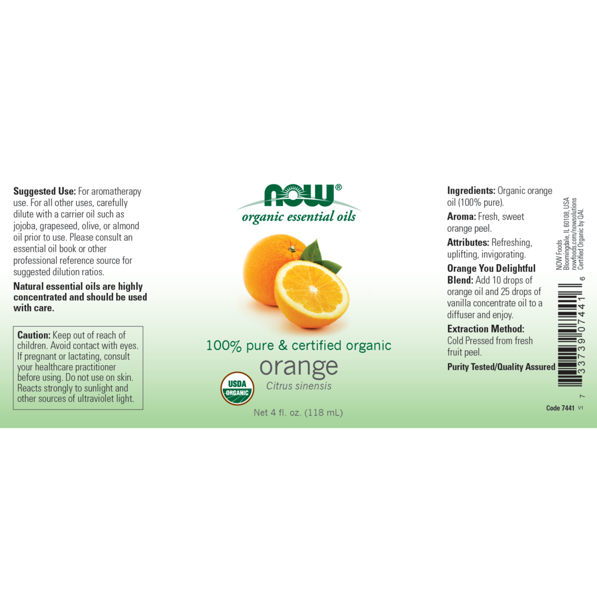 Orange Oil 30ml & 118ml (Citrus Sinensis)