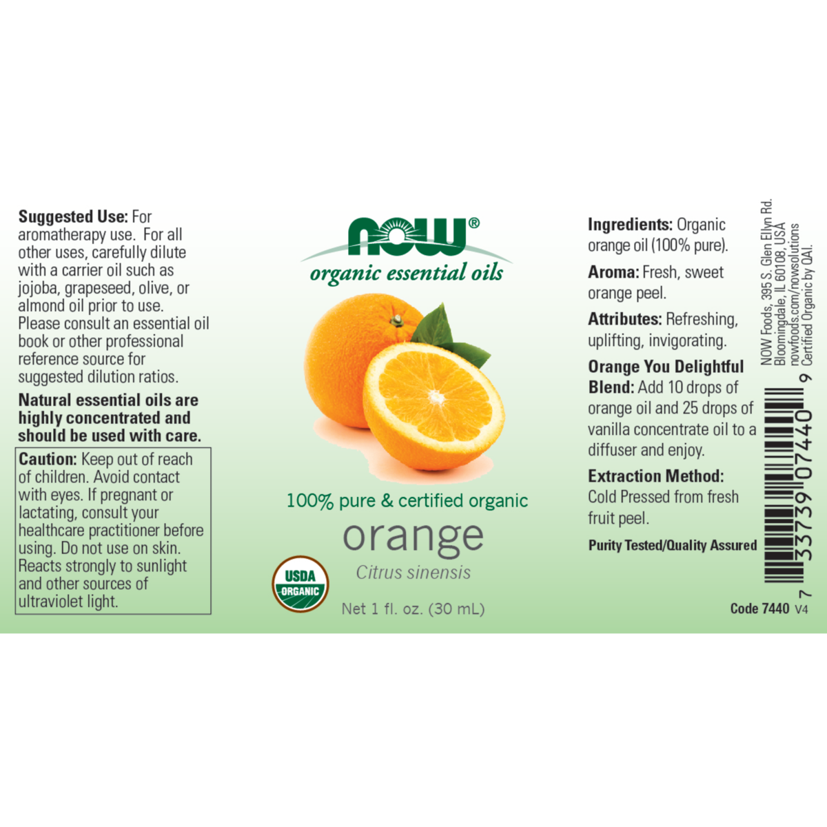 Orange Oil 30ml & 118ml (Citrus Sinensis)