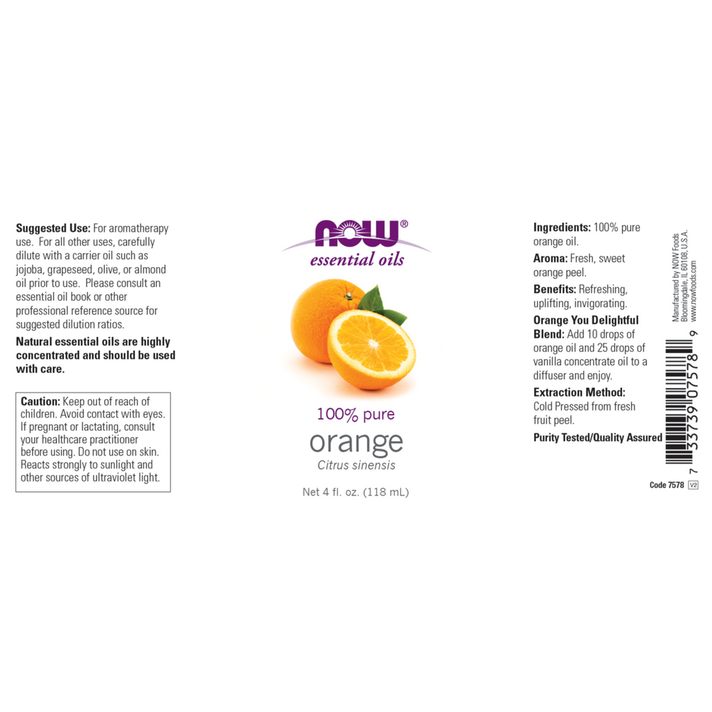 Orange Oil Sweet 30ml 118ml (Citrus Sinensis)