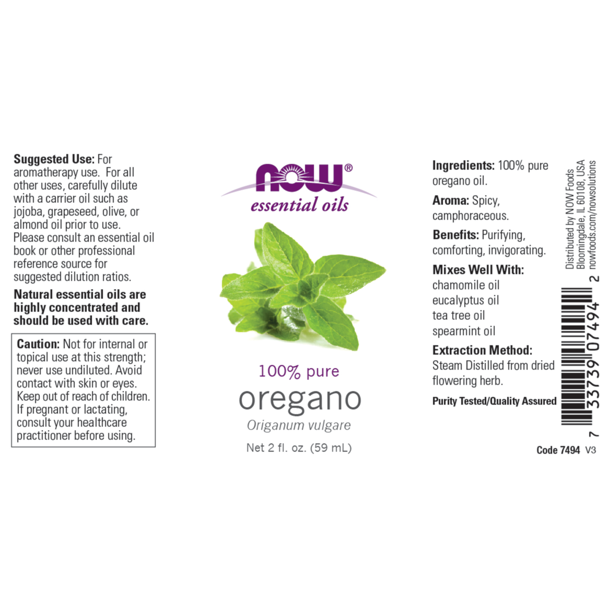 Oregano Oil 30ml & 59ml (Origanum Vulgare)