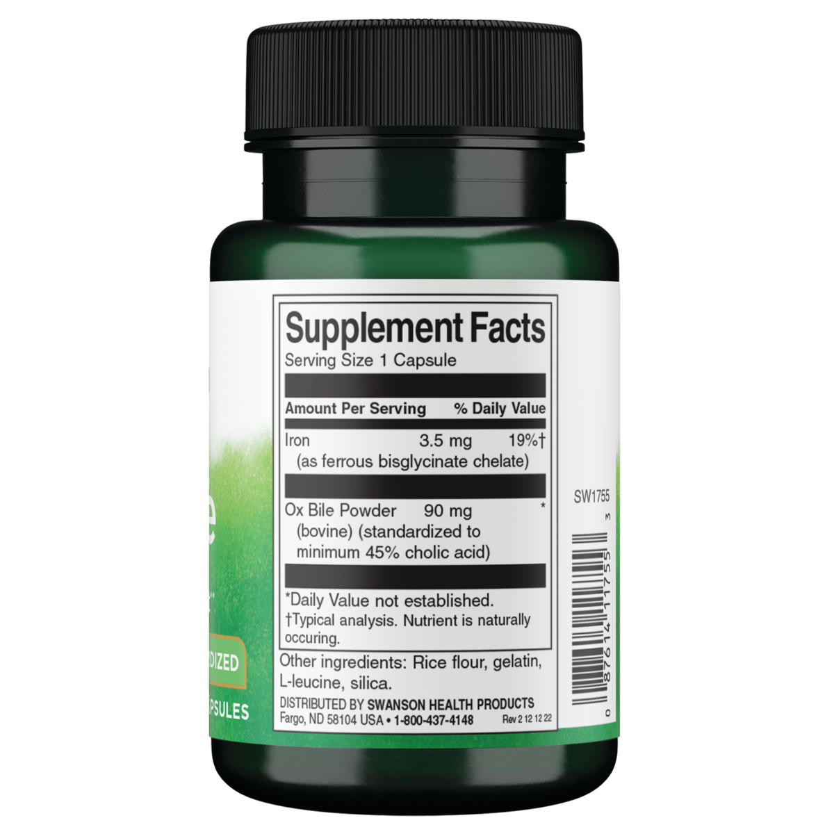 Swanson - Ox Bile 90mg 60C
