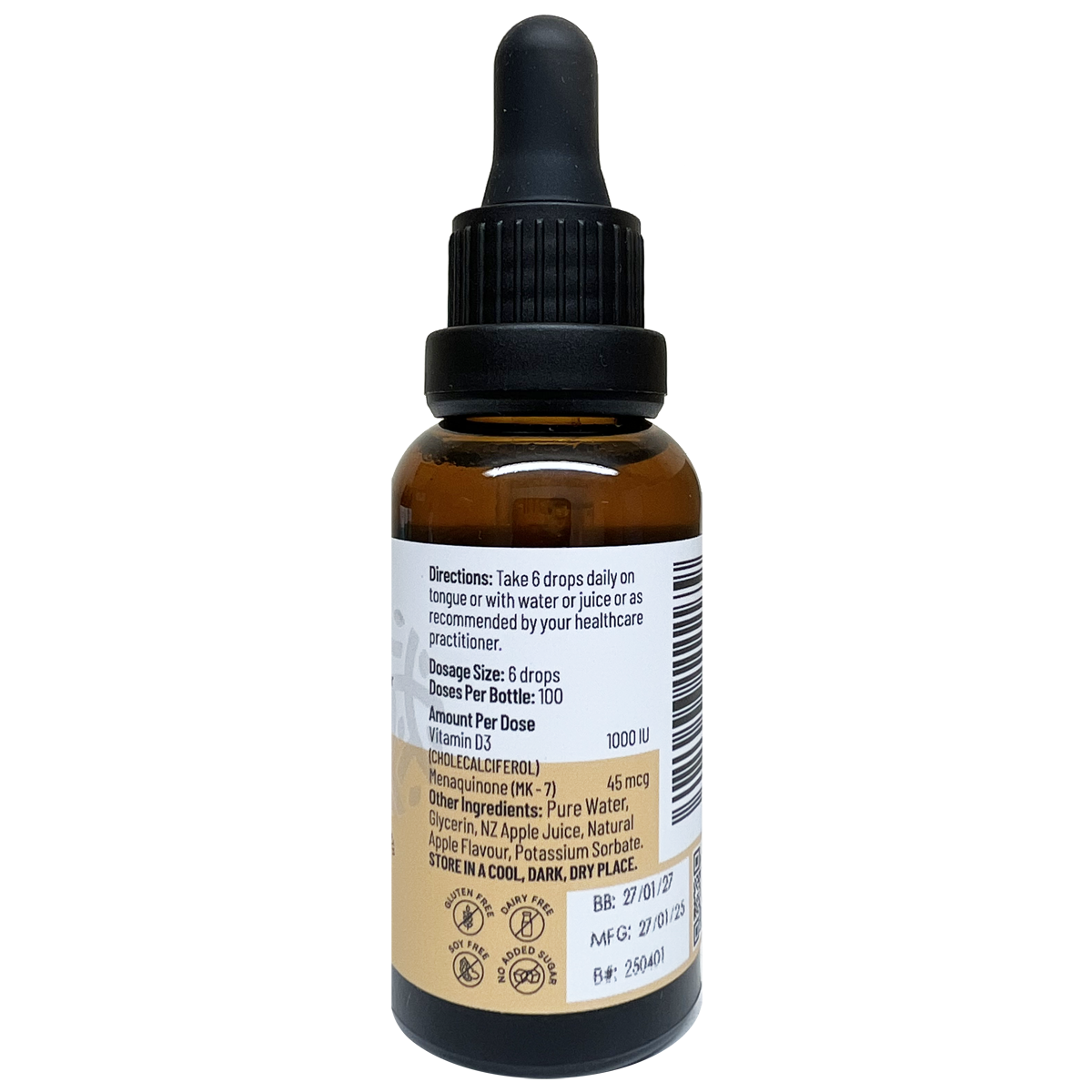 Vitamin D3 with K2 Drops 30ml