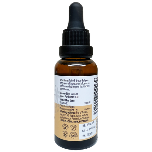 Vitamin D3 with K2 Drops 30ml