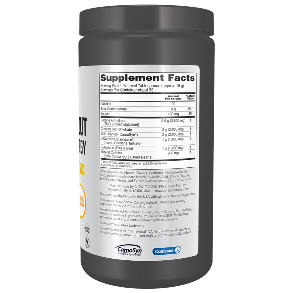 Pre-Workout Advanced Energy Powder 600g