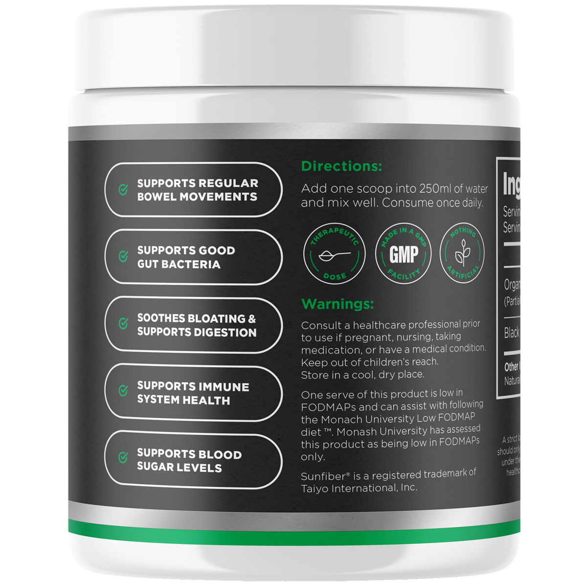 Sunfiber® Prebiotic - Gut & Immune Support