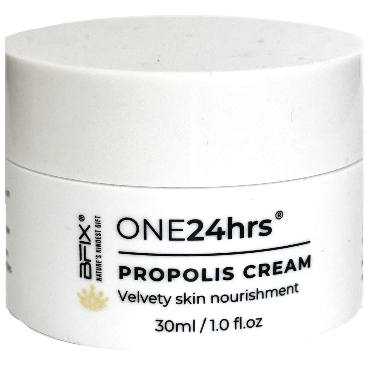 BFIX ONE24hrs Propolis Cream 30ml jar, front label