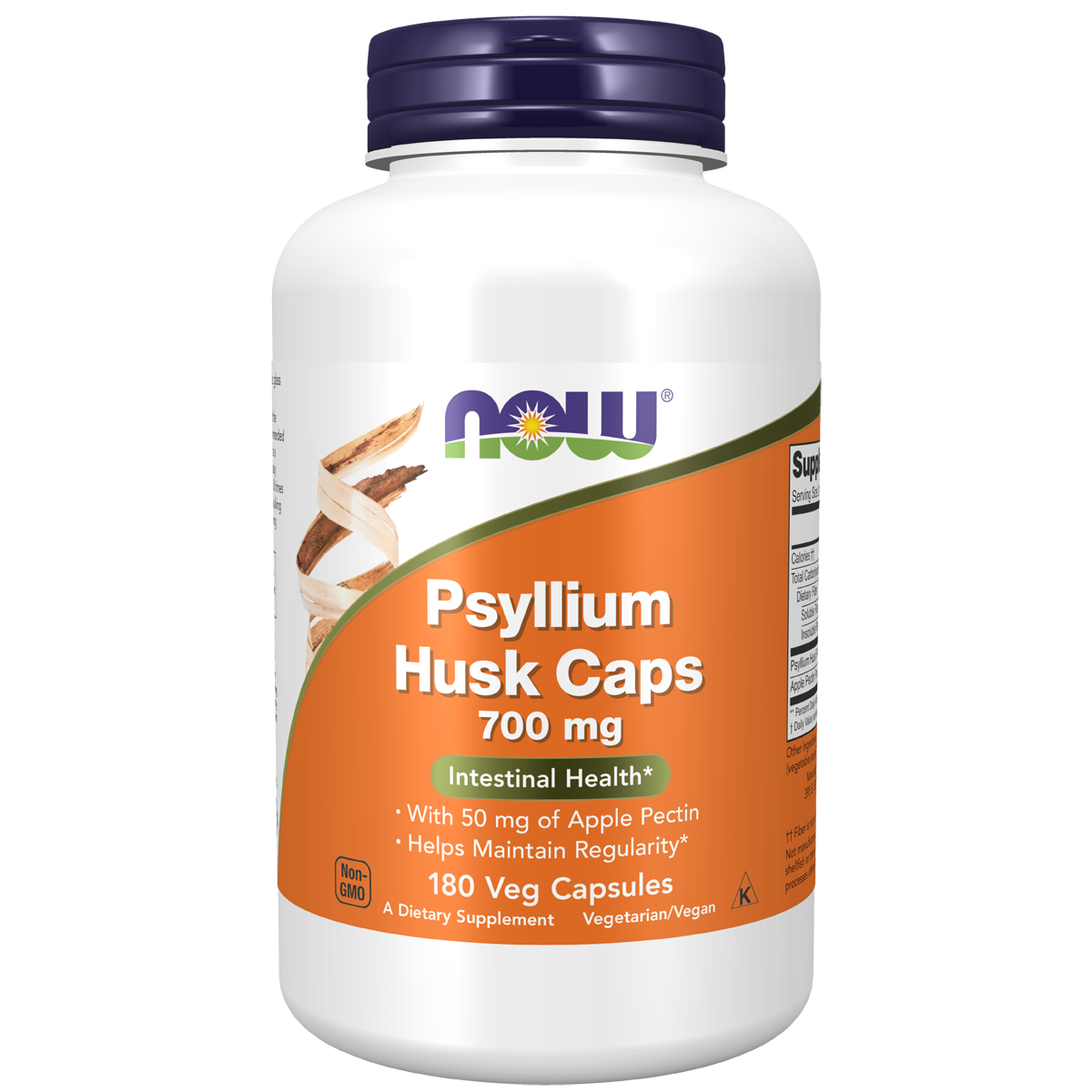 Psyllium Husk 700mg plus Pectin 180C