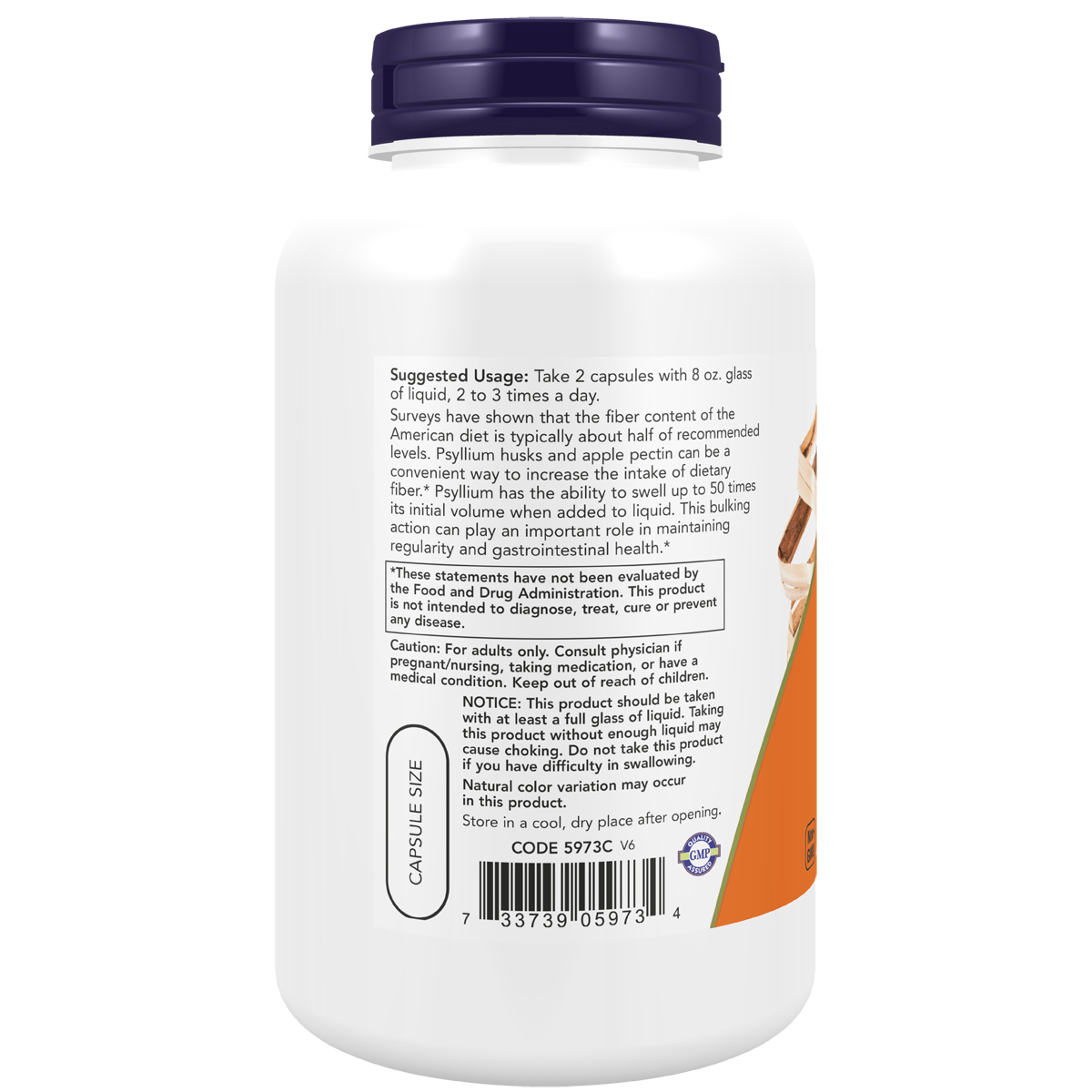Psyllium Husk 700mg plus Pectin 180C