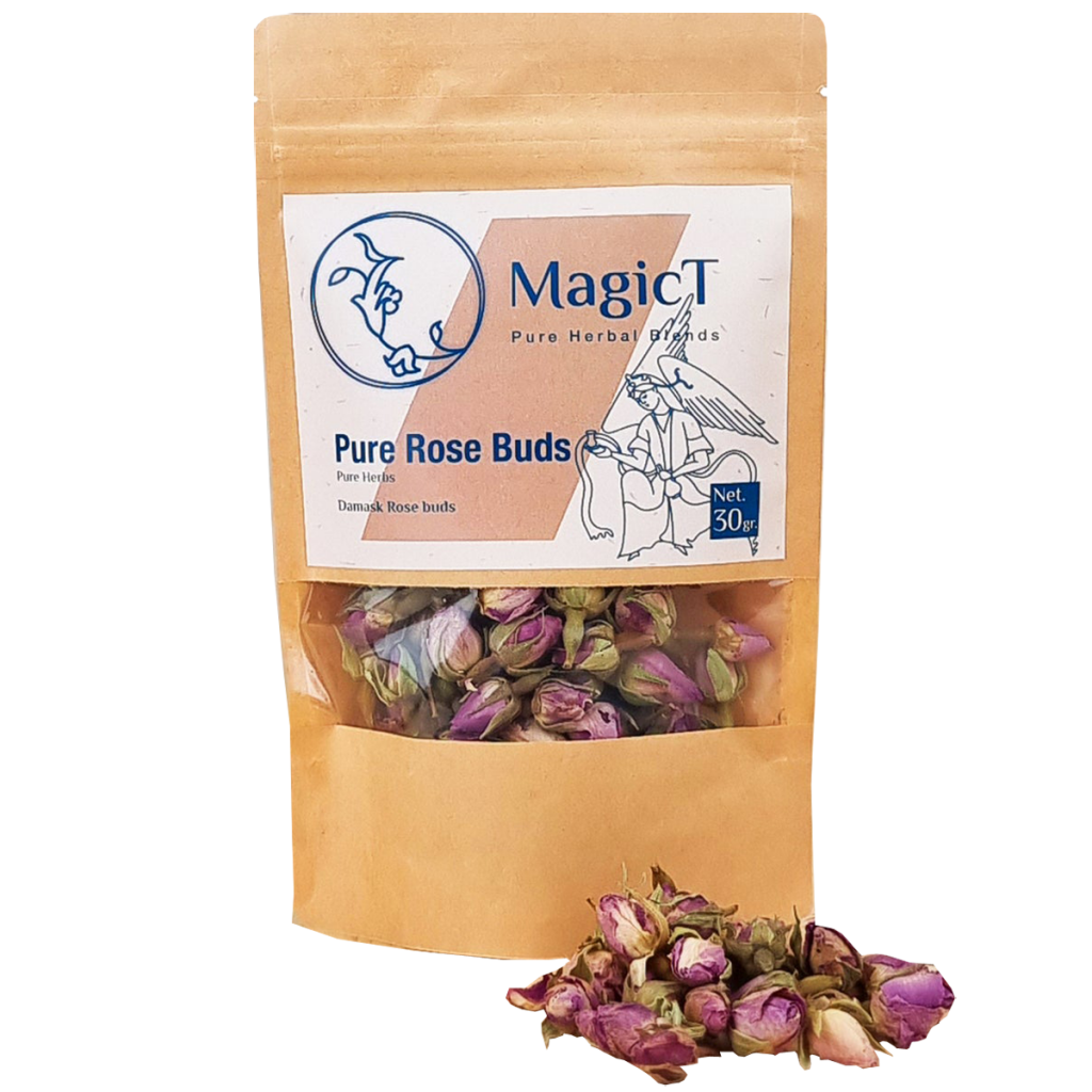 Pure Herbs - Pure Rose Buds 30g Pouch and 60g Glass Jar