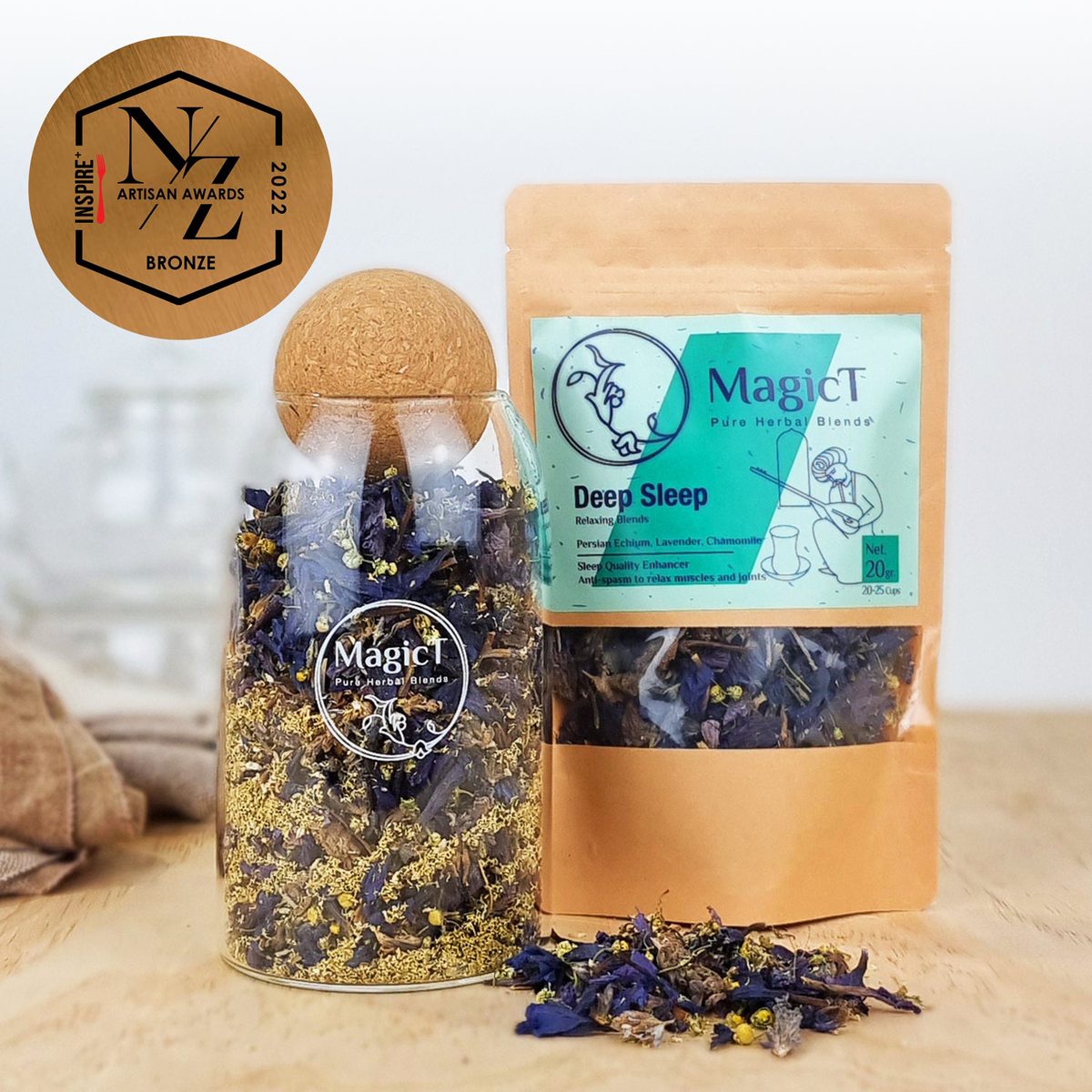 Relax - Deep Sleep 20g pouch and 30g glass jar