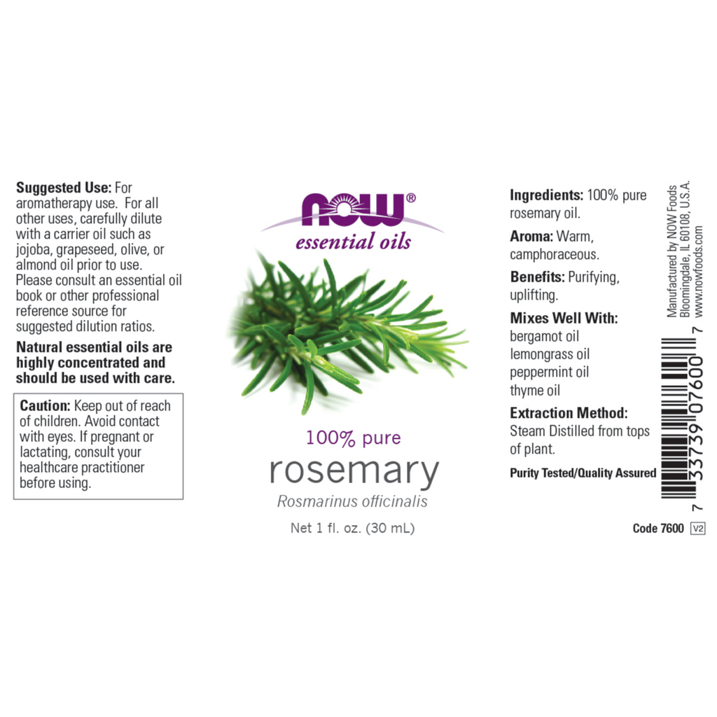 Rosemary Oil 30ml, 59ml, 118ml (Rosmarinus officinalis)