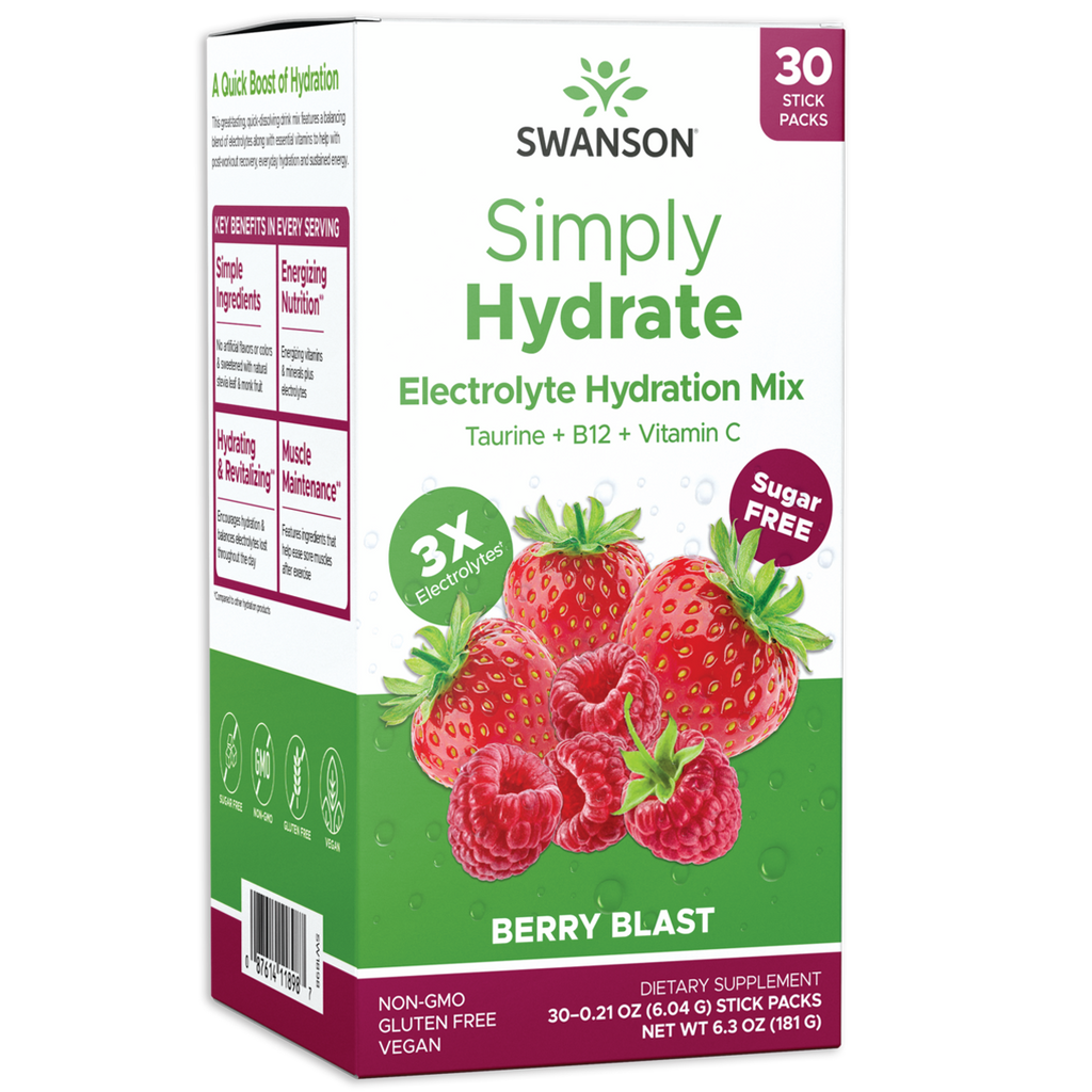 Swanson - Simply Hydrate Berry Blast 30 Pkts