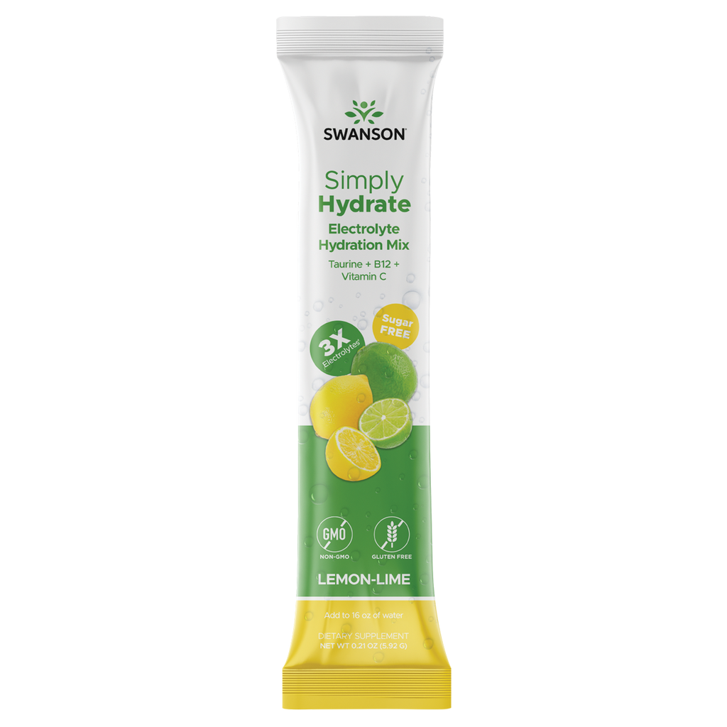 Swanson - Simply Hydrate Lemon-Lime 30 Pkts