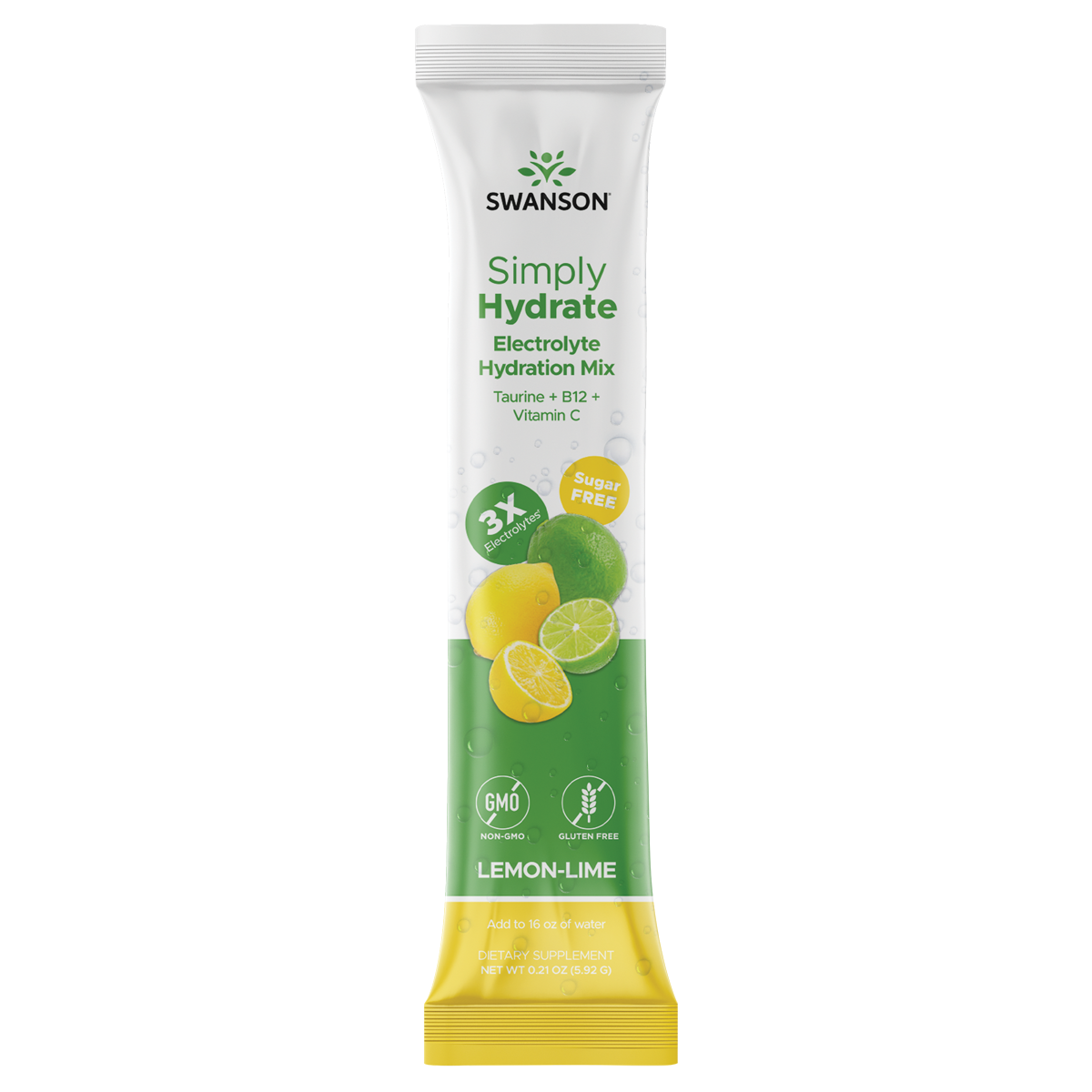 Swanson - Simply Hydrate Lemon-Lime 30 Pkts