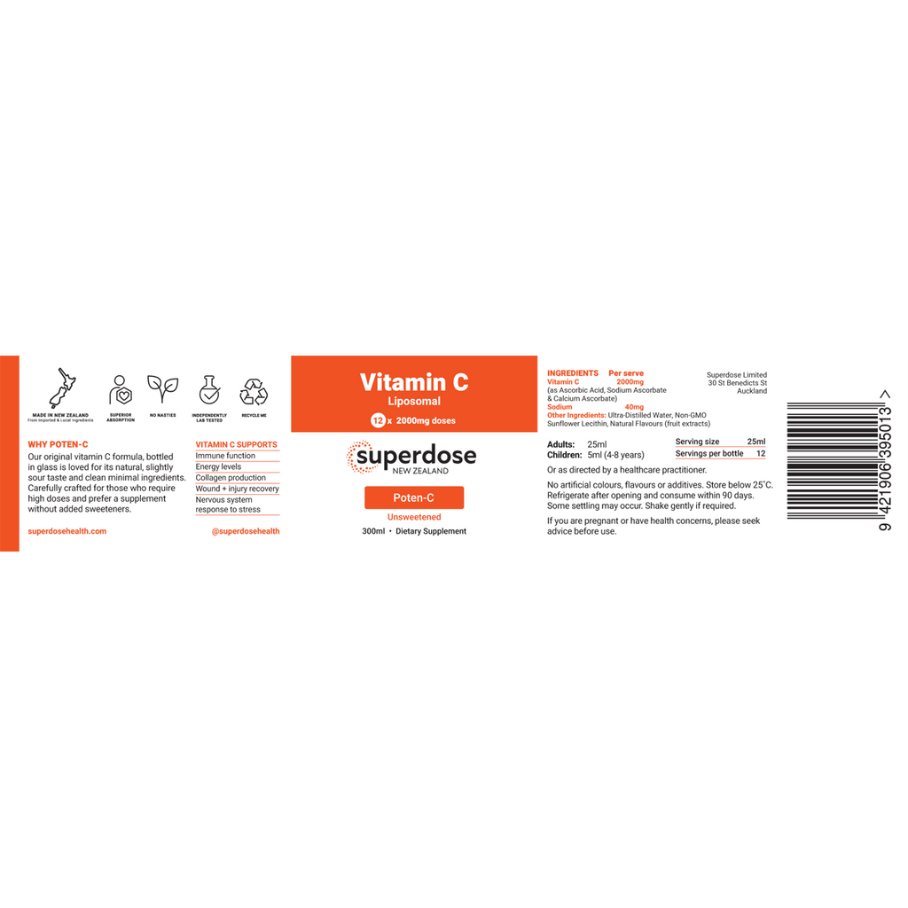 Vitamin C Liposomal 300ml & 750ml