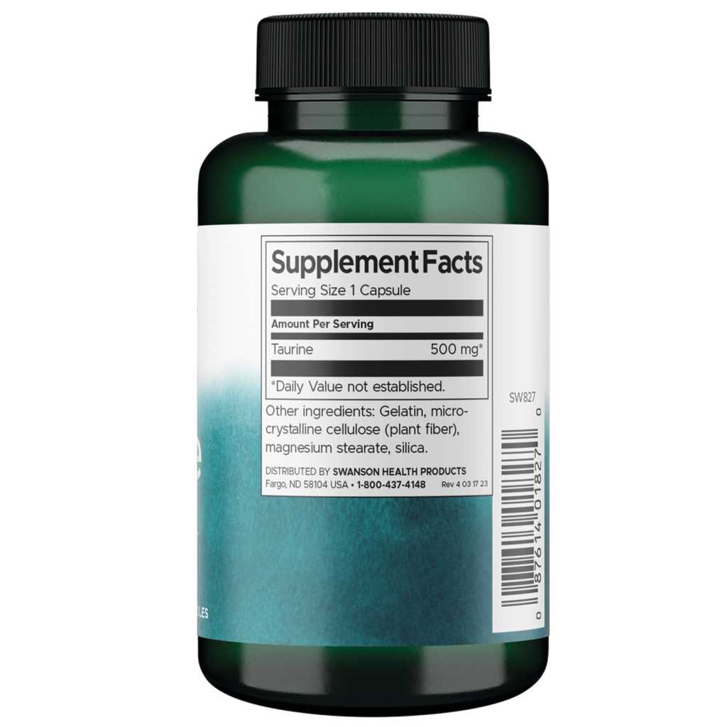 Swanson - Taurine 500mg 100C