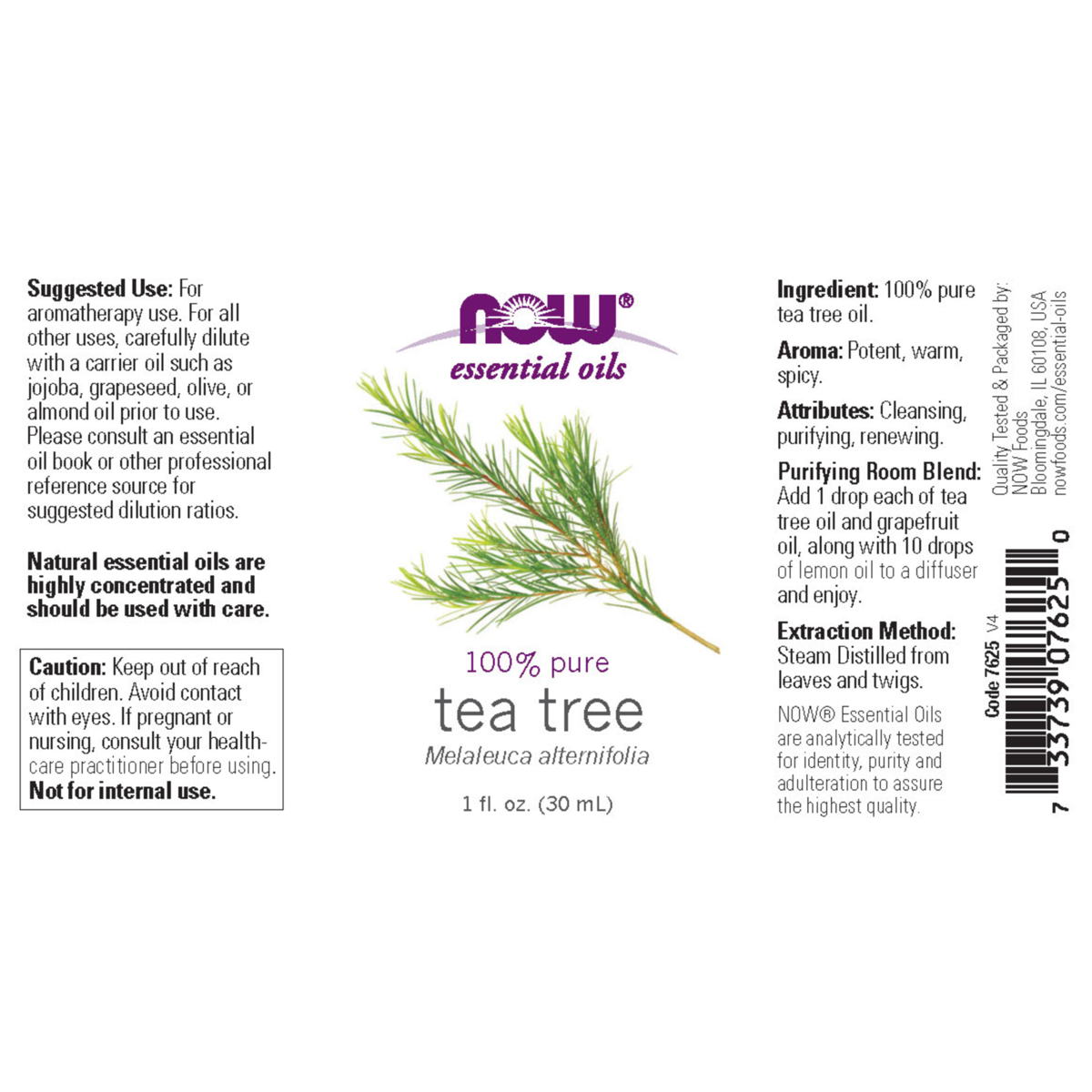 Tea Tree Oil 30ml, 59ml, 118ml & 473ml (Melaleuca Alternifolia)